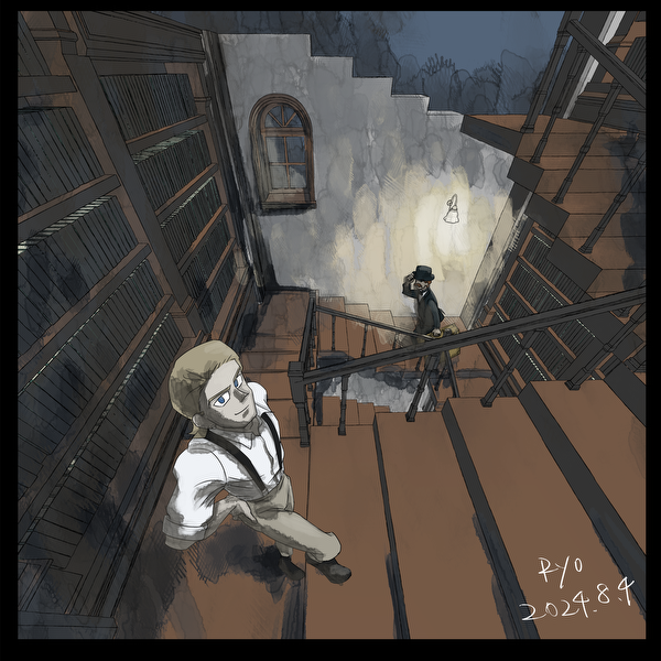 記憶塔の螺旋階段