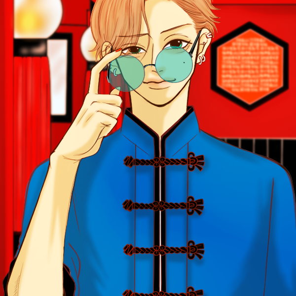 中華風男子