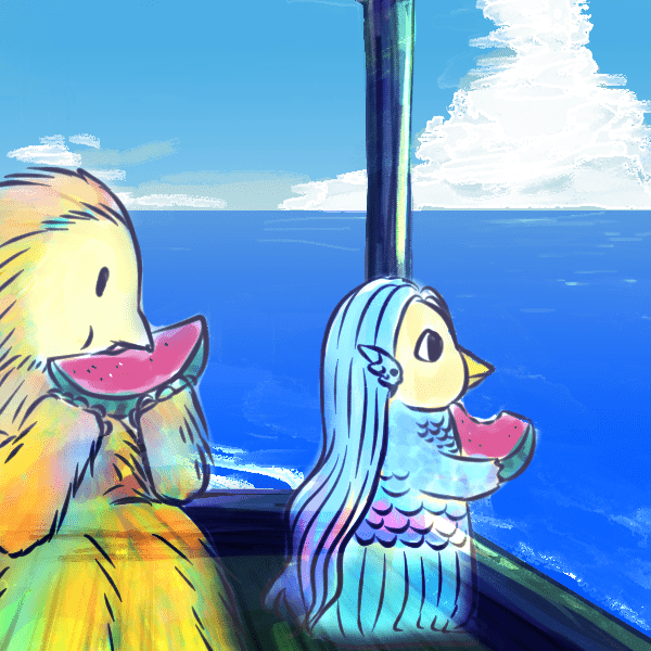 アマビエさんとアマビコさん