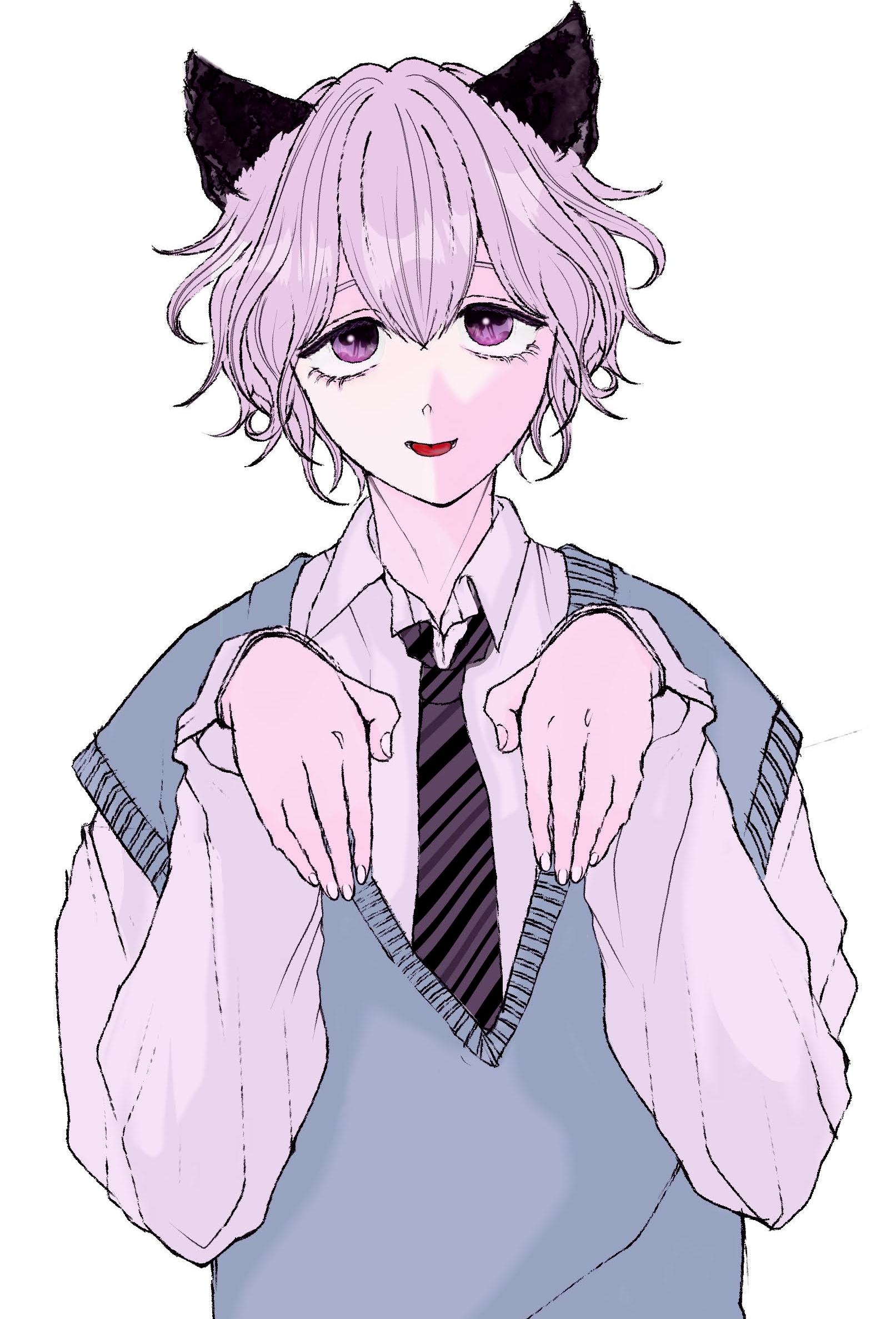 👻✨️幽霊ポーズのケモミミ男子✨️👻0