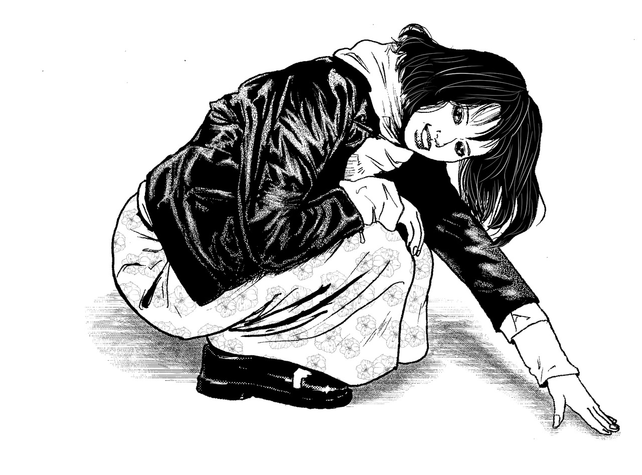 革ジャンの女の子0