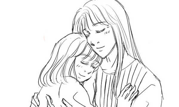 「そばにいるから・・」（ネーム）