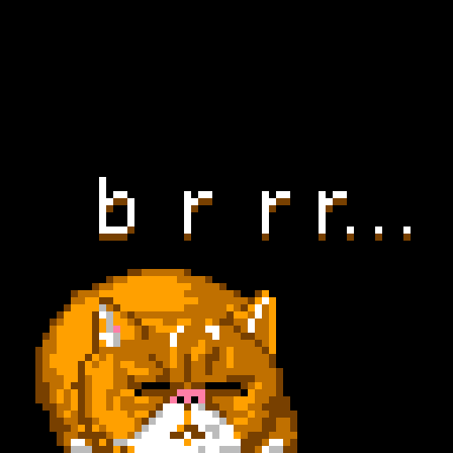 いびき猫ドット絵0