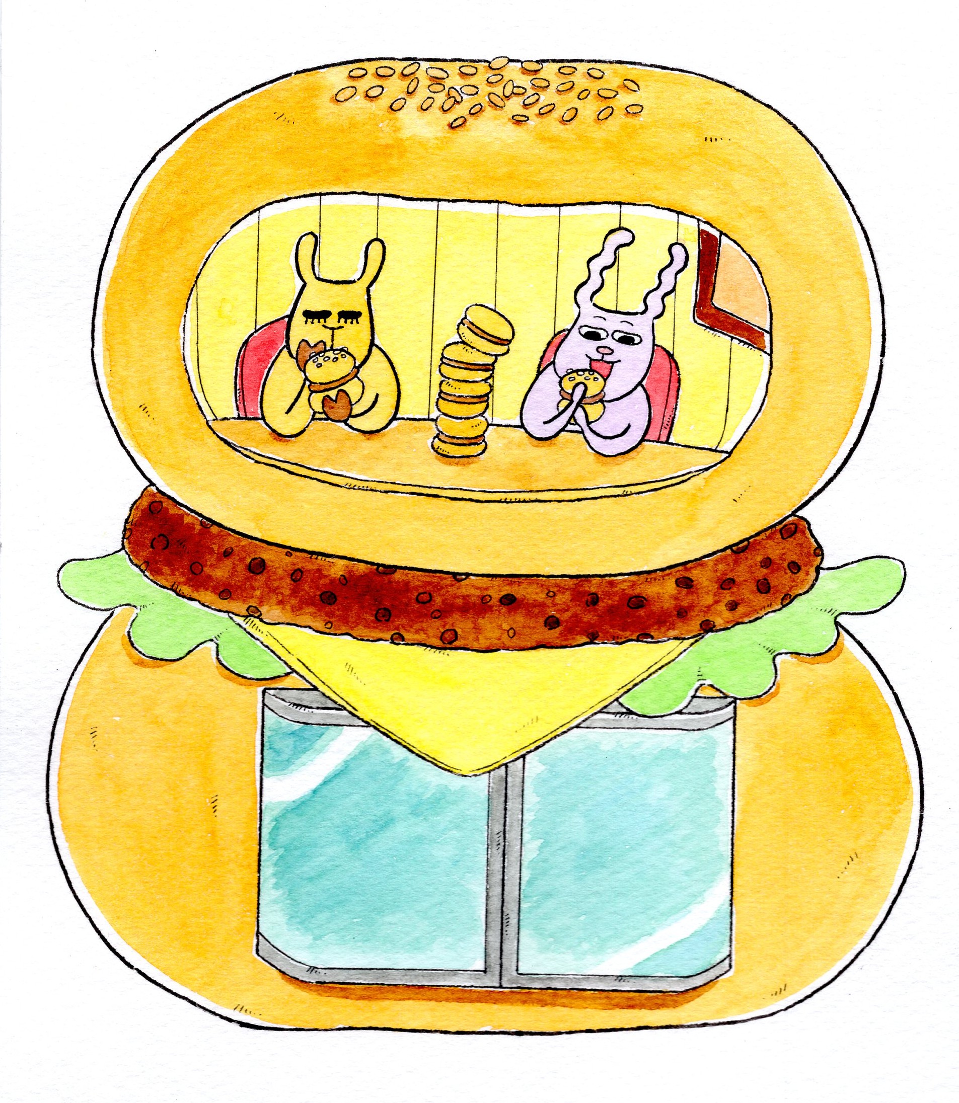 ハンバーガーショップ0