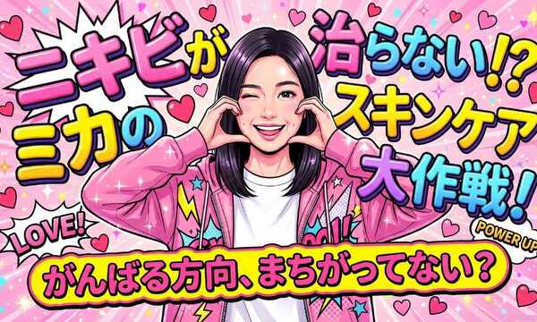 ニキビが治らない⁉ミカのスキンケア大作戦！