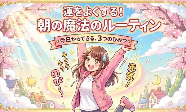 運をよくする！朝の魔法のルーティン