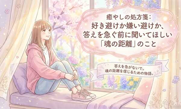 好き避けか嫌い避けか、答えを急ぐ前に聞いてほしい『魂の距離』のこと