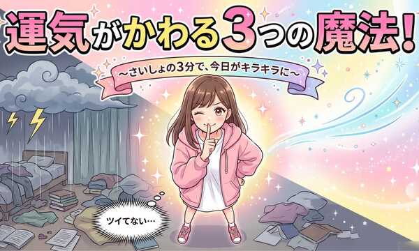 運気が変わる３つの魔法！