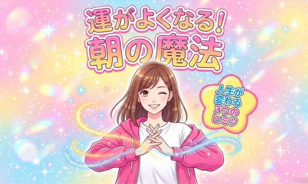 運が良くなる！朝の魔法