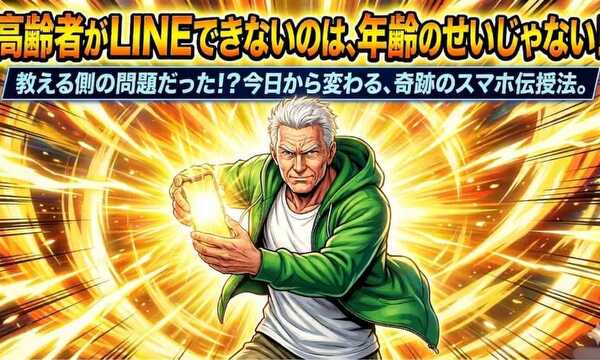 高齢者がLINEできないのは、年齢のせいじゃない！