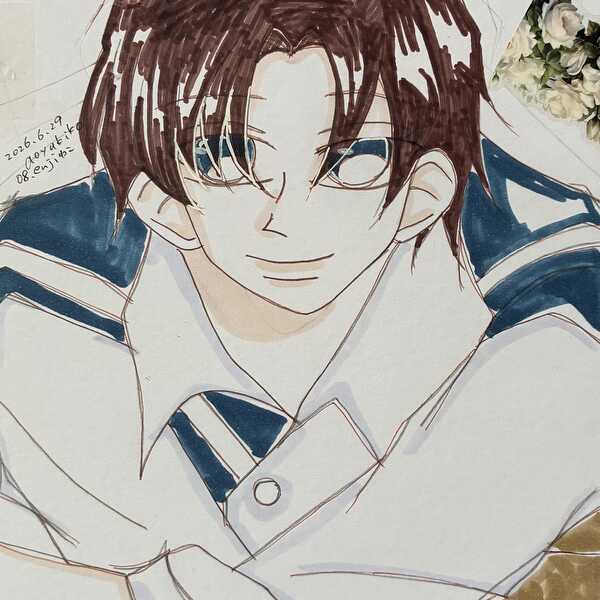 イラスト男性一次創作