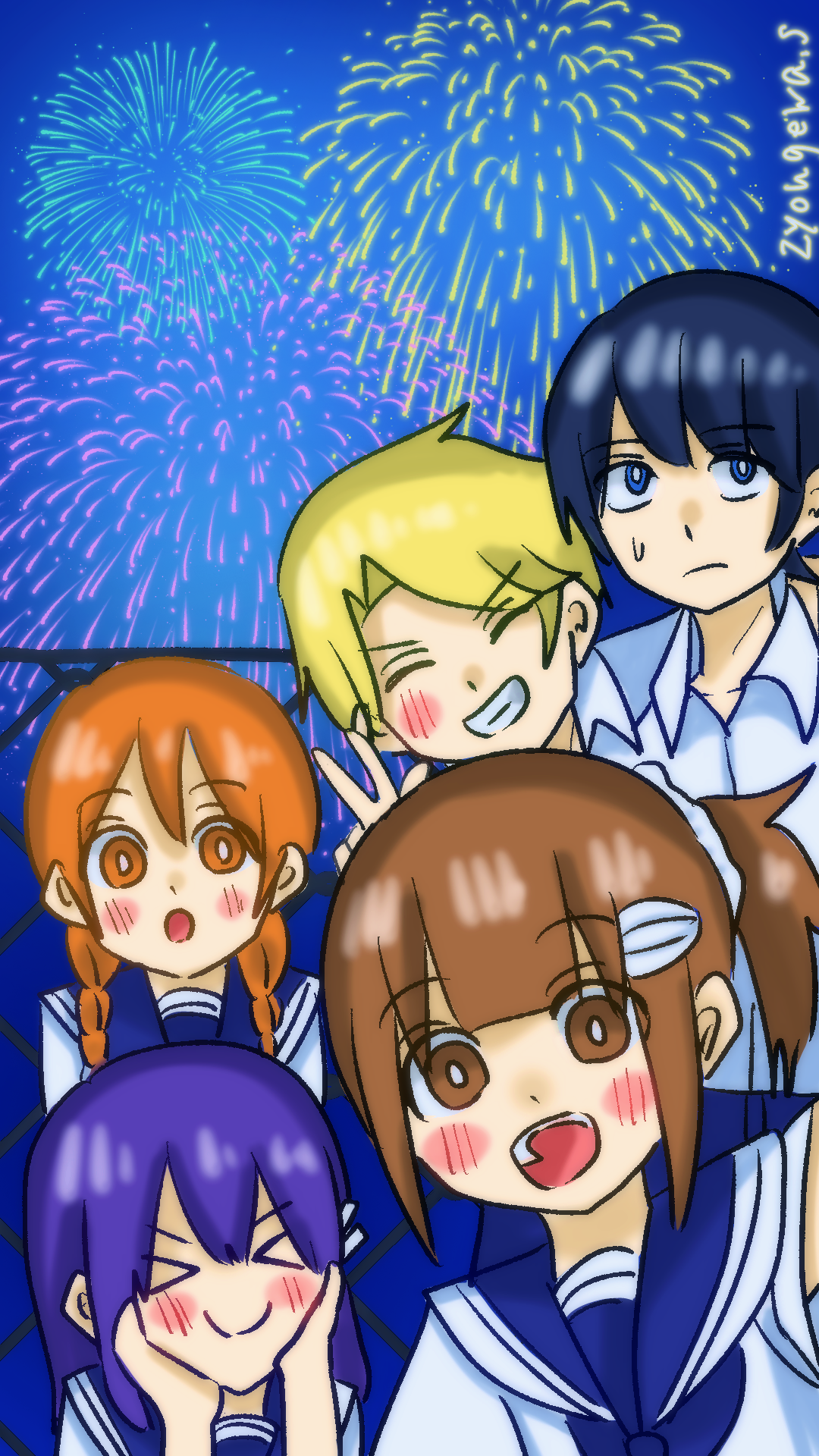 漫画部！花火大会0