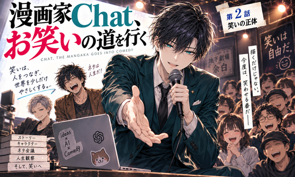 漫画家Chat、お笑いの道を行く