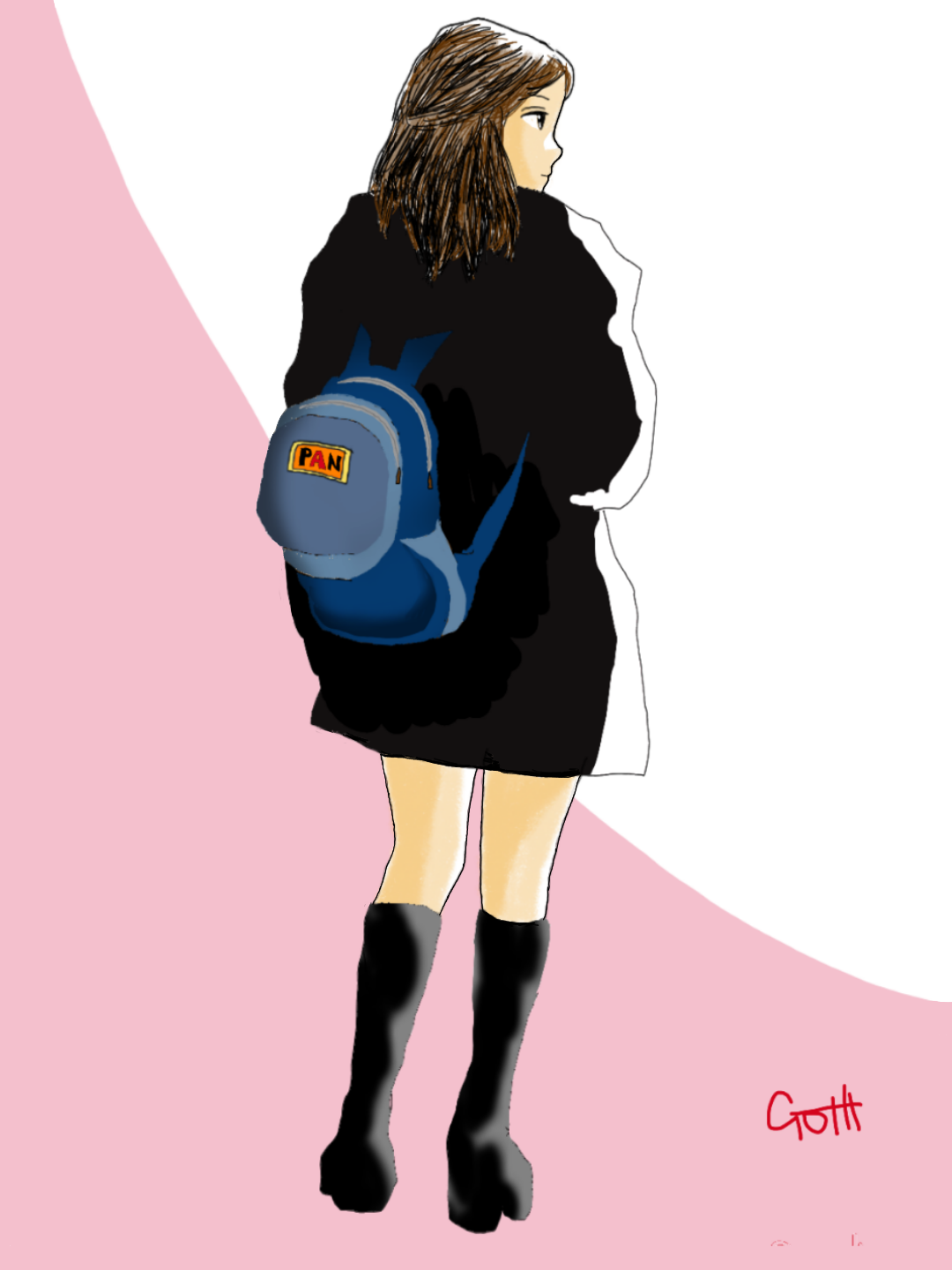 コート女子0